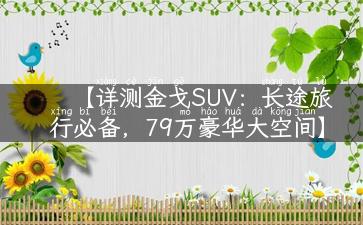 【详测金戈SUV：长途旅行必备，79万豪华大空间】