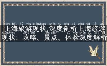 上海旅游现状,深度剖析上海旅游现状：攻略、景点、体验深度解析