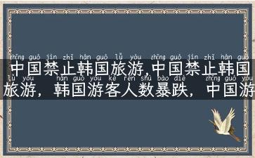 中国禁止韩国旅游,中国禁止韩国旅游，韩国游客人数暴跌，中国游客去往韩国的替代方案！