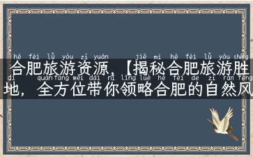 合肥旅游资源,【揭秘合肥旅游胜地，全方位带你领略合肥的自然风光和人文魅力】