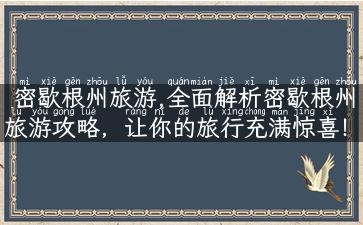 密歇根州旅游,全面解析密歇根州旅游攻略，让你的旅行充满惊喜！