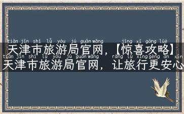 天津市旅游局官网,【惊喜攻略】天津市旅游局官网，让旅行更安心！