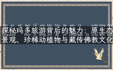 探秘玛多旅游背后的魅力：原生态景观、珍稀动植物与藏传佛教文化的奇妙融合！