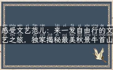 感受文艺范儿：来一发自由行的文艺之旅，独家揭秘最美秋景牛首山旅游攻略！