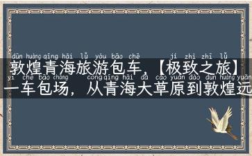 敦煌青海旅游包车,【极致之旅】一车包场，从青海大草原到敦煌远方！