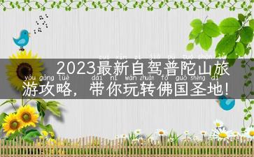 2023最新自驾普陀山旅游攻略，带你玩转佛国圣地！