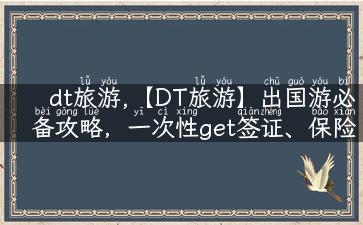 dt旅游,【DT旅游】出国游必备攻略，一次性get签证、保险、换汇+机票预订！